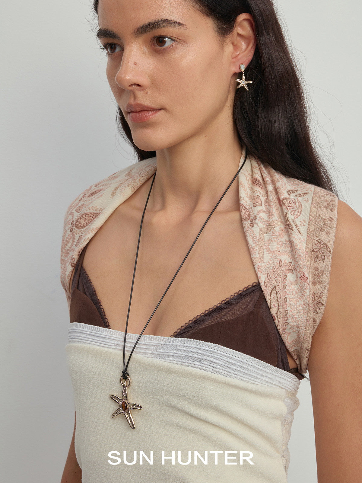 MUKTANK×SUN HUNTEROcean Starfish Slide Necklace
