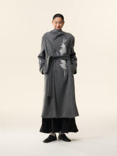 MUKTANK×LOUMUTAKU Gladiolus Beaded Embroidery Scarf Coat