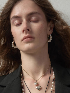 MUKTANK×SUN HUNTER Vintage Gradient Faux Pearl Earrings