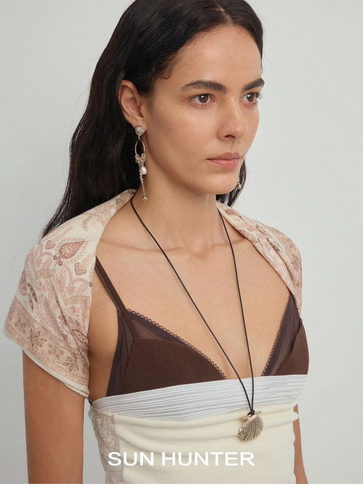 MUKTANK×SUN HUNTEROcean Shell Slide Necklace