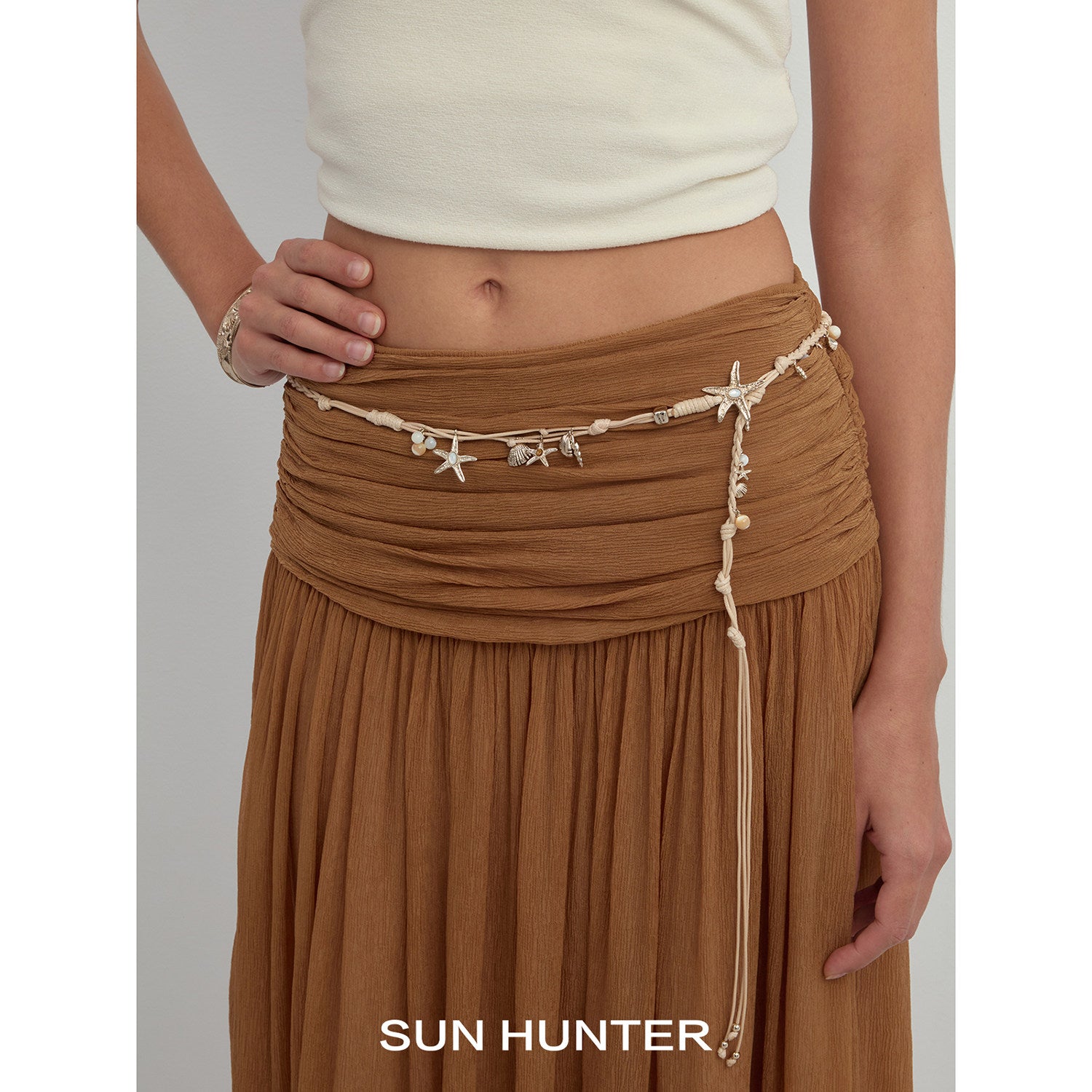MUKTANK×SUN HUNTER Ocean woven necklace