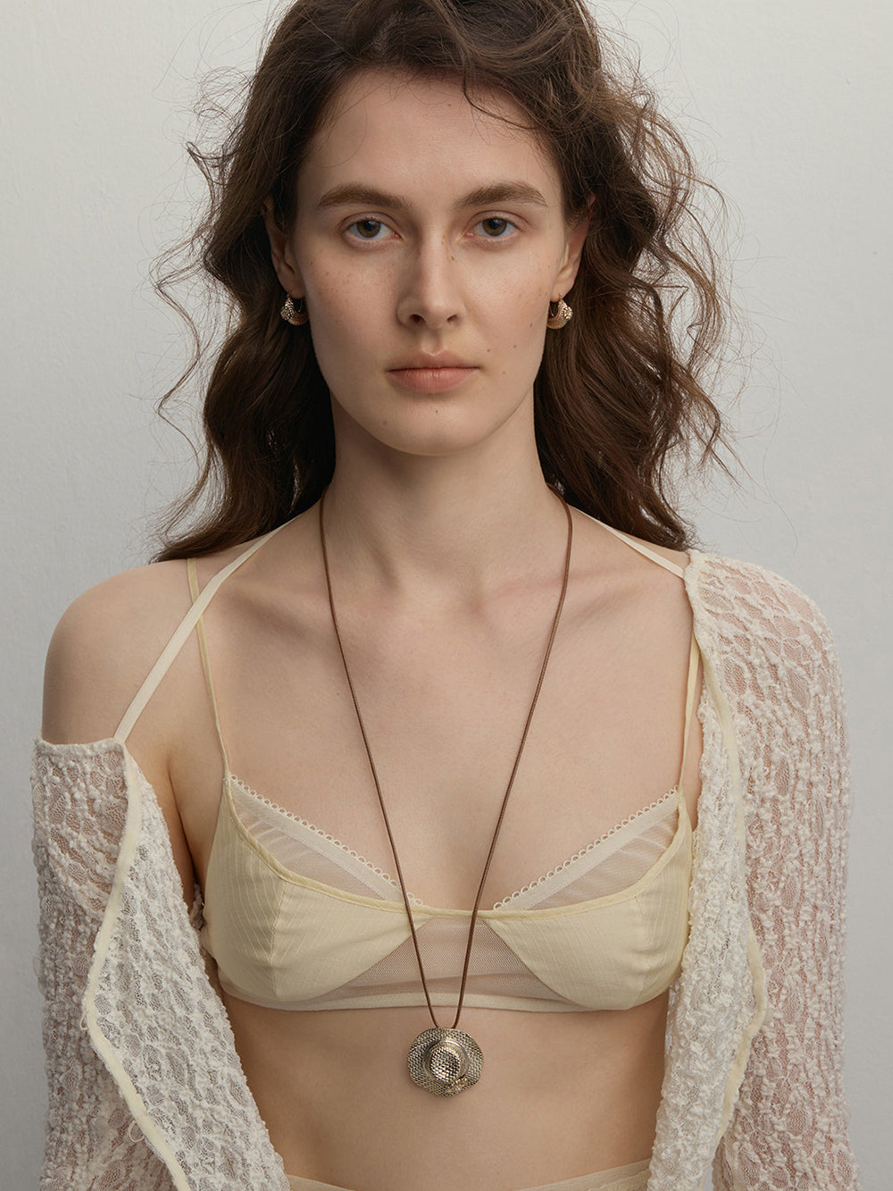 MUKTANK×SUN HUNTER Garden Daisy Woven Hat Pull-Chain Necklace