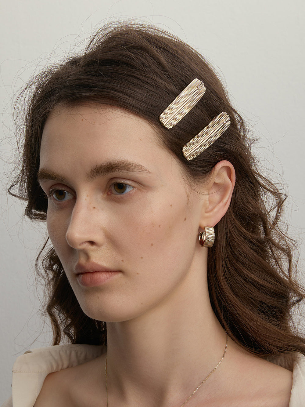 MUKTANK×SUN HUNTER Garden Woven Solitaire Hair Clip