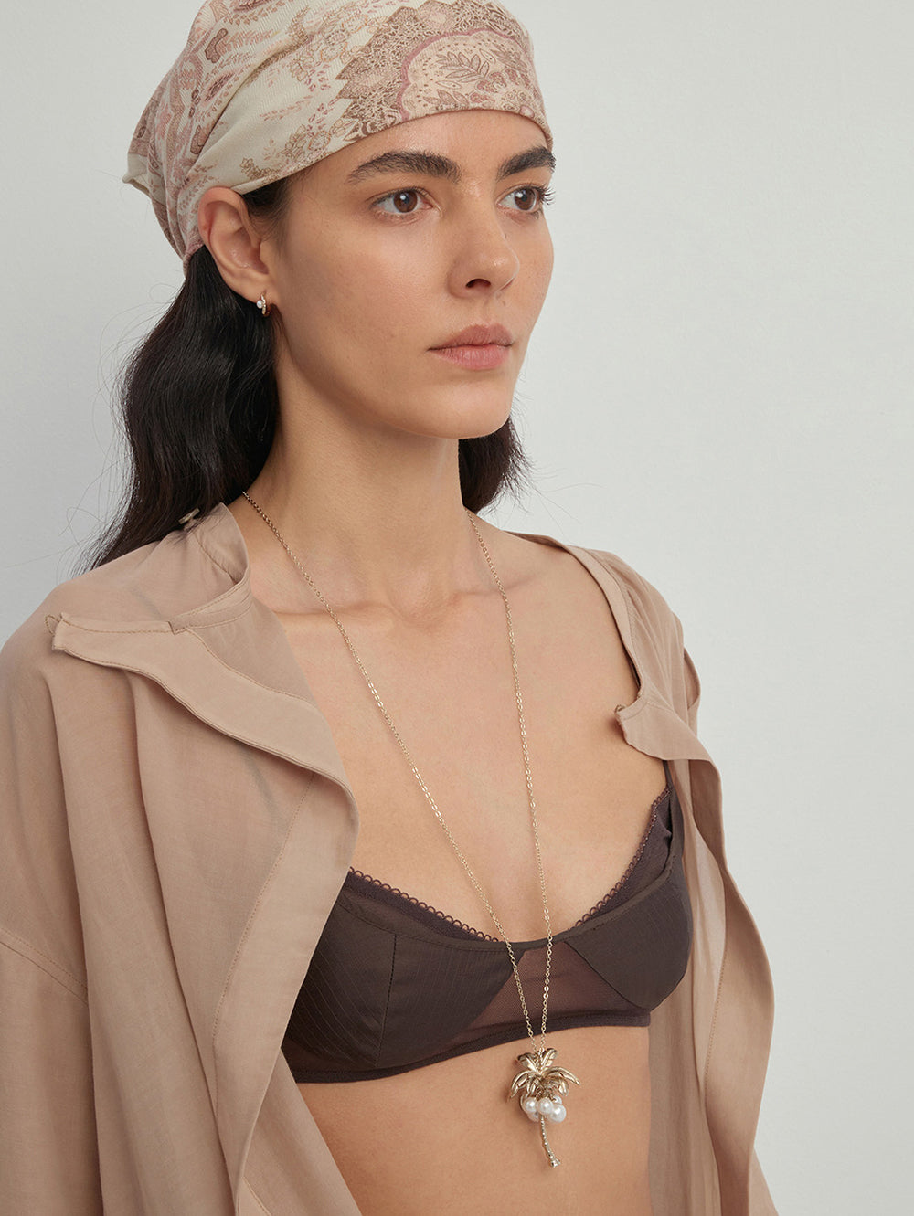 MUKTANK × SUN HUNTER Ocean Coconut Tree Necklace