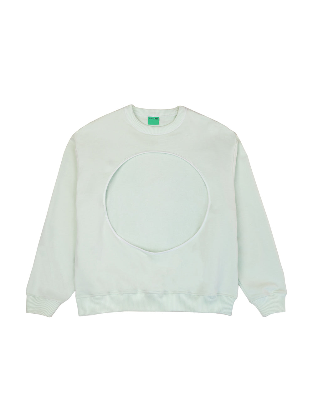 MUKTANK X LASTLAZY Hollow - out Round - neck Street - style Creative “Happy Big Hole”Long - sleeve sweatshirt