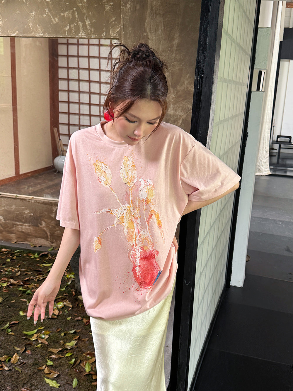 MUKZIN×Capsule Collection New Chinese-style design print loose and versatile short-sleeved T-shirt