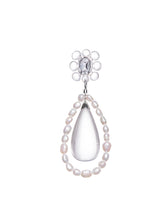 MUKTANK Transparent Large Drop Baroque Pearl Earring（single）