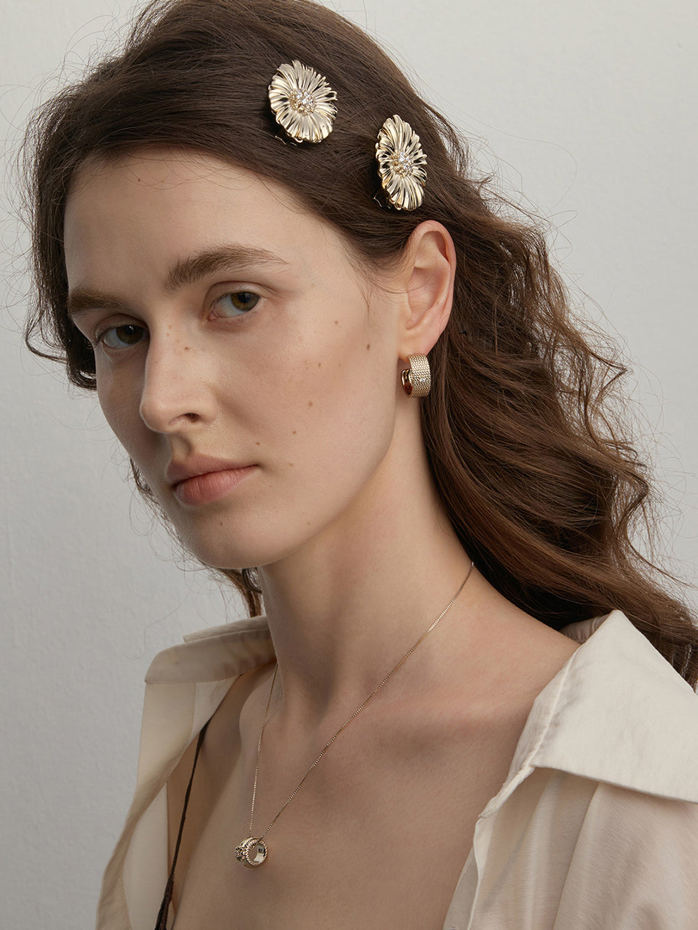 MUKTANK×SUN HUNTER Garden Daisy Hair Clip