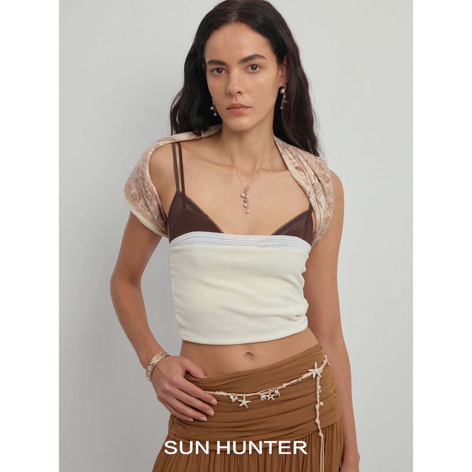 MUKTANK×SUN HUNTER Ocean woven necklace