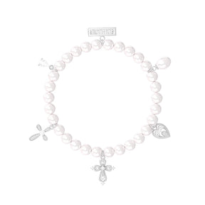 MUKTANK×SUN HUNTER Ornate lace cross bracelet