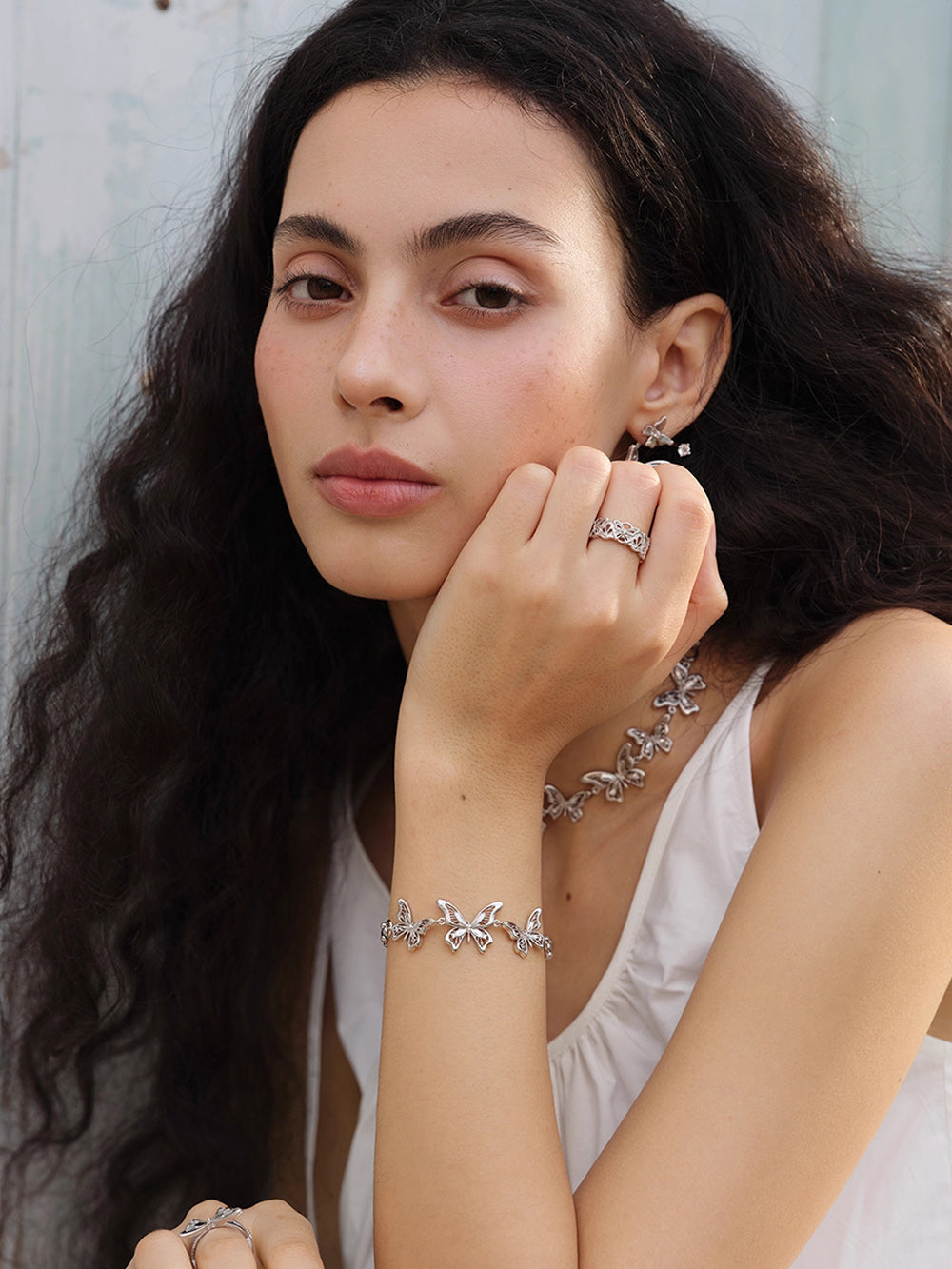 MUKTANK×SUN HUNTER “Emergence”Three-Lace Butterfly Bracelet