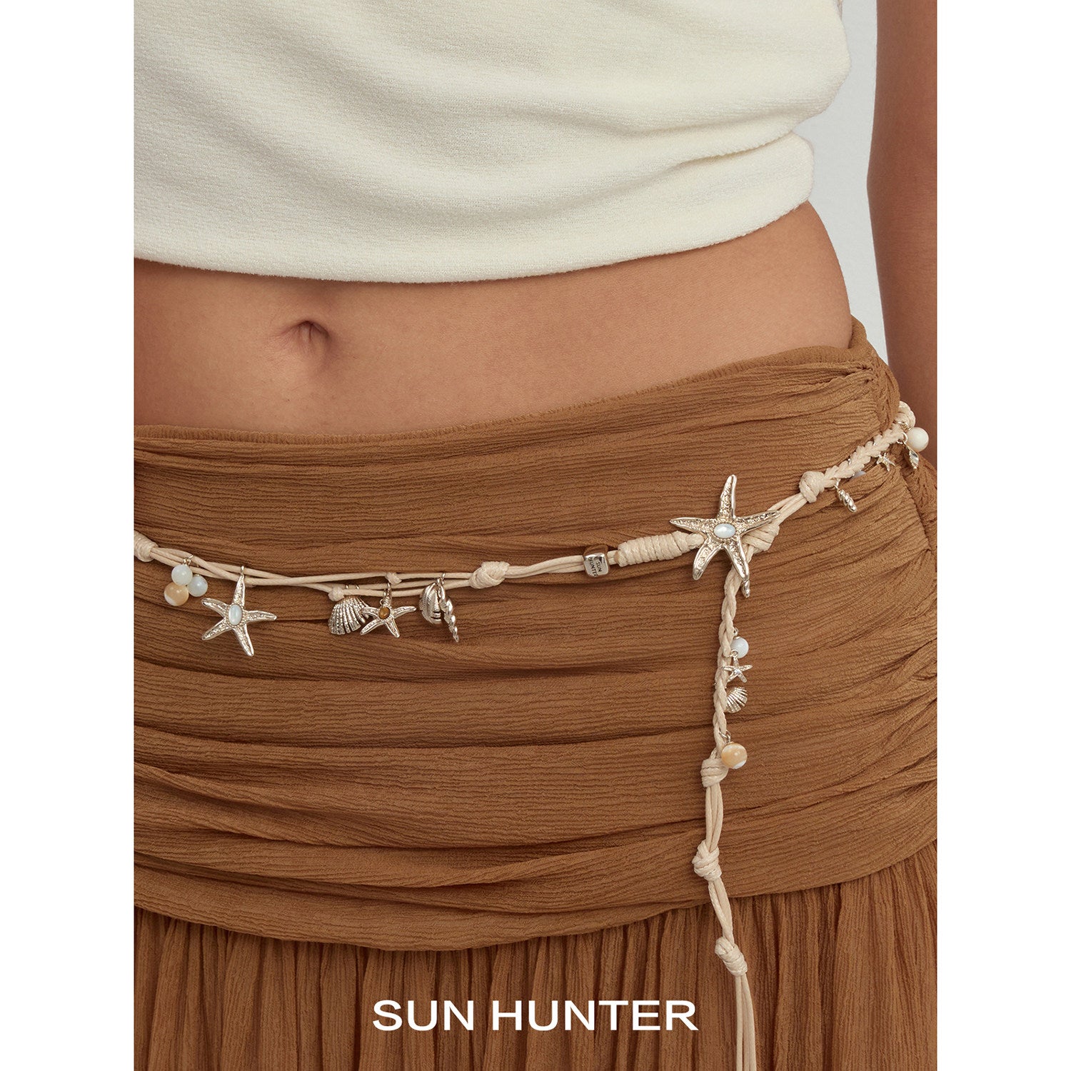 MUKTANK×SUN HUNTER Ocean woven necklace