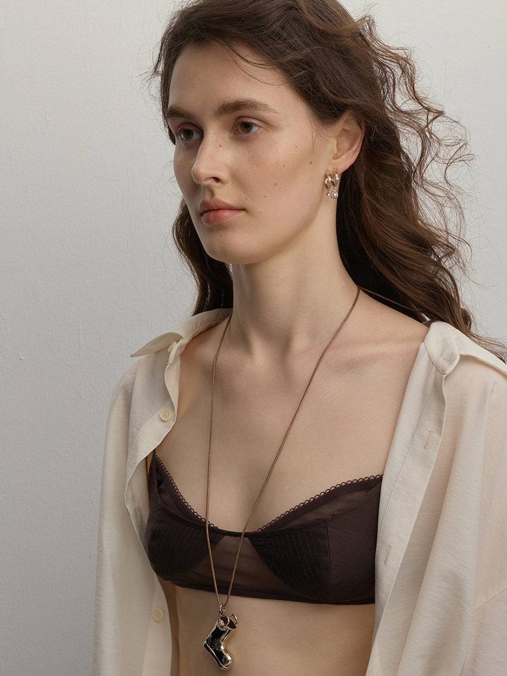 MUKTANK×SUN HUNTER Garden Daisy Rain Boot Pull-Chain Necklace