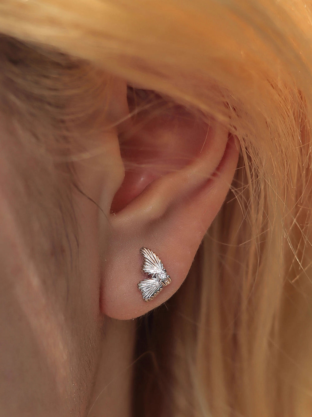 MUKTANK×SUN HUNTER “Emergence”Lace Butterfly Set Earrings