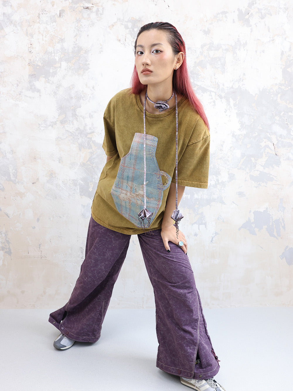 MUKTANK × COOLOTHES Loose Fitting Work Paratrooper Pants