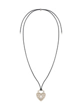 MUKTANK×SUN HUNTER Adjustable Slider Vintage Embossed Heart Necklace