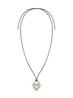 MUKTANK×SUN HUNTER Adjustable Slider Vintage Embossed Heart Necklace