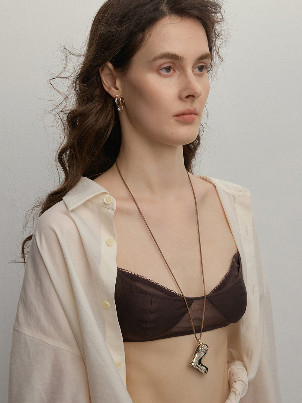 MUKTANK×SUN HUNTER Garden Daisy Rain Boot Pull-Chain Necklace