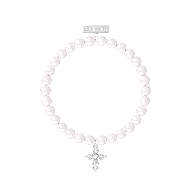 MUKTANK×SUN HUNTER Simple lace cross bracelet