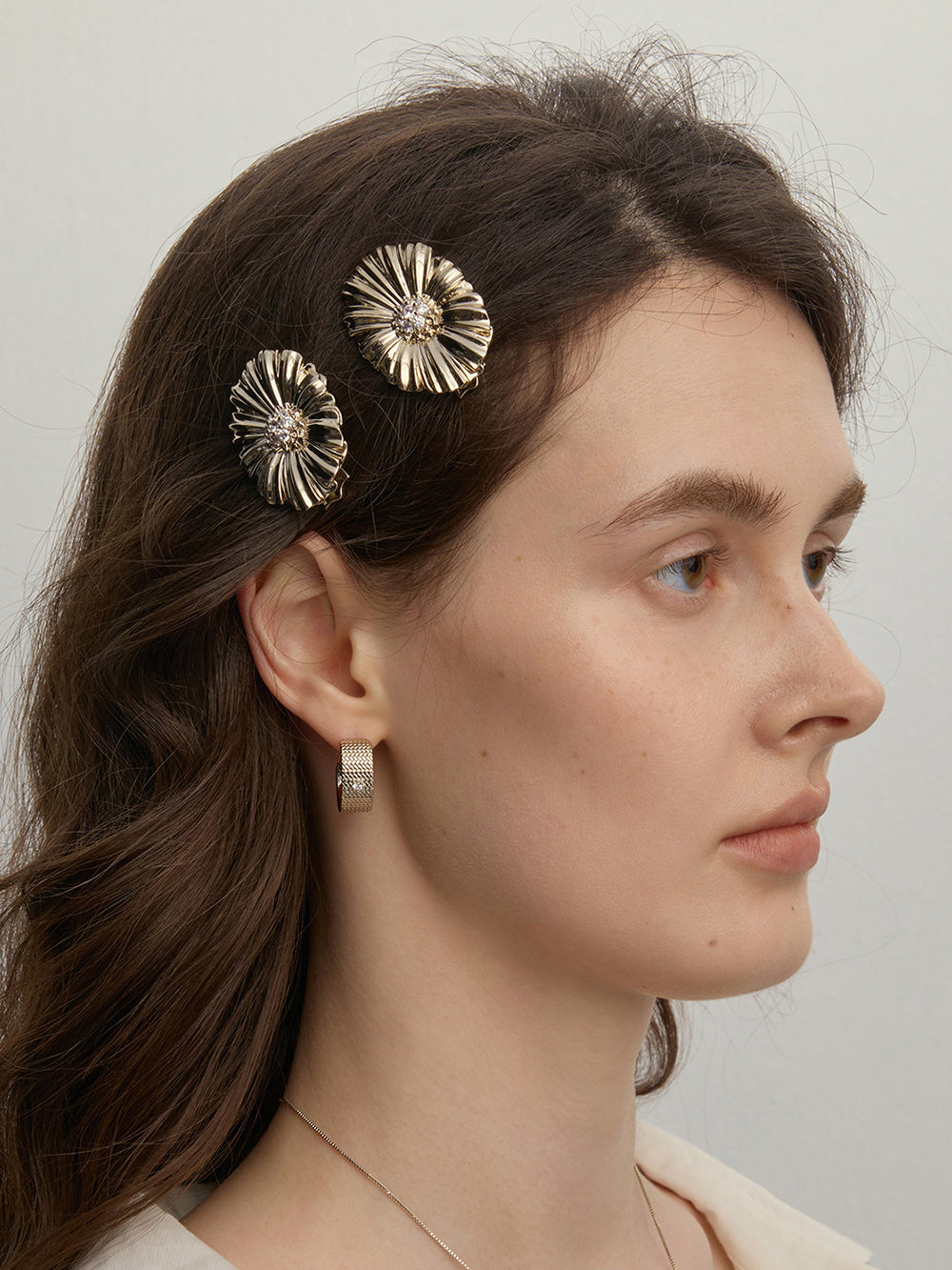 MUKTANK×SUN HUNTER Garden Daisy Hair Clip