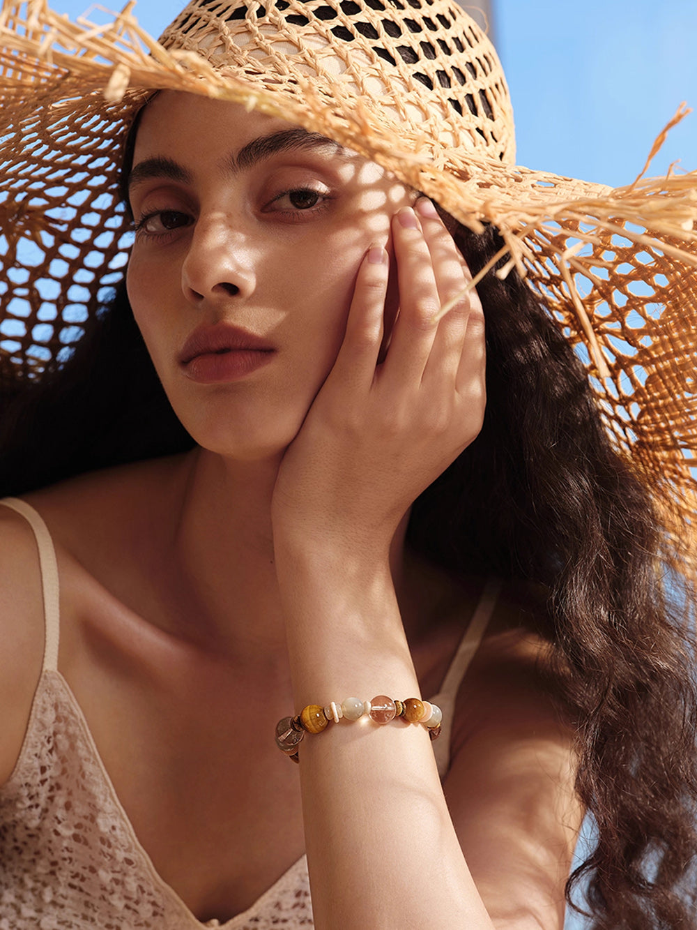 MUKTANK×SUN HUNTER“Fleeting Light”Sunset & Blue Ocean Bracelet