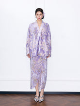 MUKZIN“Night Ballad of Chang'an”New Chinese Style Velvet Jacquard Kimono Cardigan for Women - Loose Wrap Front