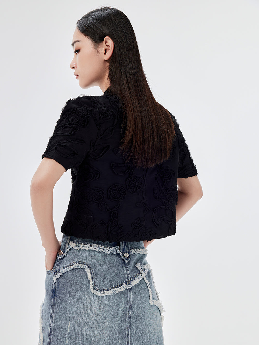 mukzin ショートジャケット MUKZIN Chinese Style Short Jacket