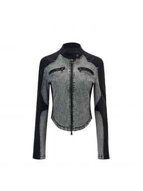 MUKTANK×WESAME Original Design Short Leather Jacket