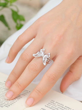 MUKTANK×SUN HUNTER “Emergence”Lace Butterfly Ring