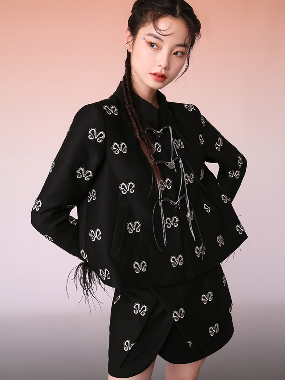 MUKZIN Original Chinese Style Black Classic Durable All-match Coat