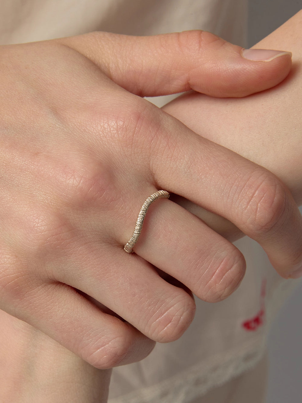 MUKTANK×SUN HUNTER Basic Wire-Wrapped Ring - S925 Silver