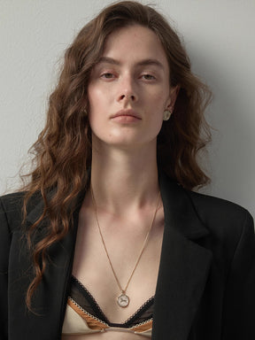 MUKTANK×SUN HUNTER Pegasus Coin Medium-length Chain Necklace
