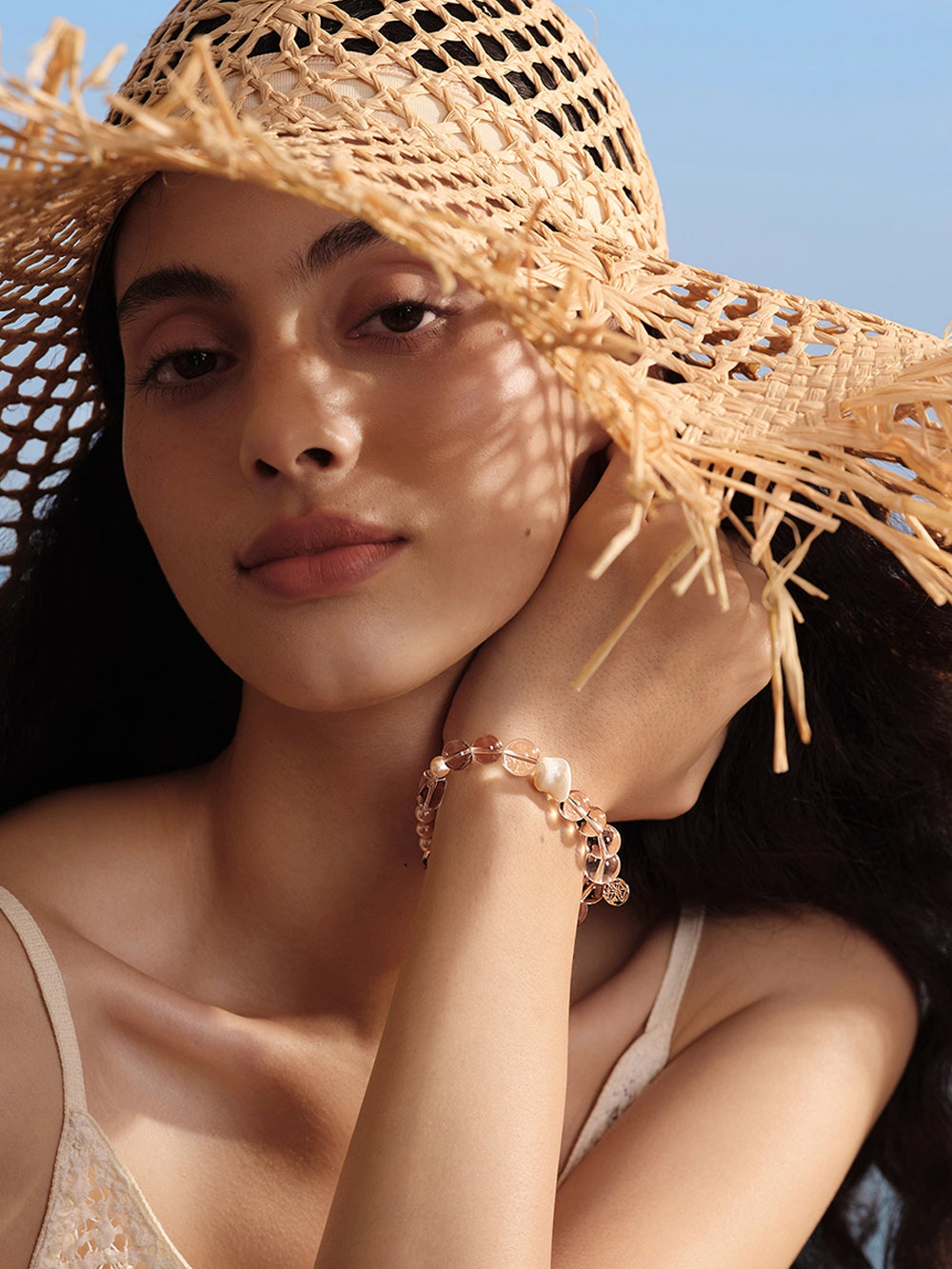 MUKTANK×SUN HUNTER“Fleeting Light”White Conch Crystal Bracelet