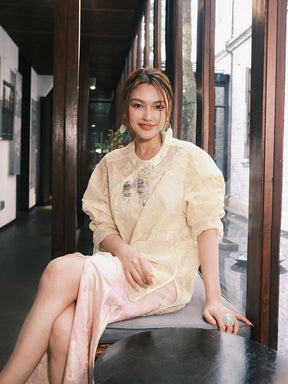 MUKZIN“Capsule Collection”Neo-Chinese Style Heavy-Embroidery Shirt