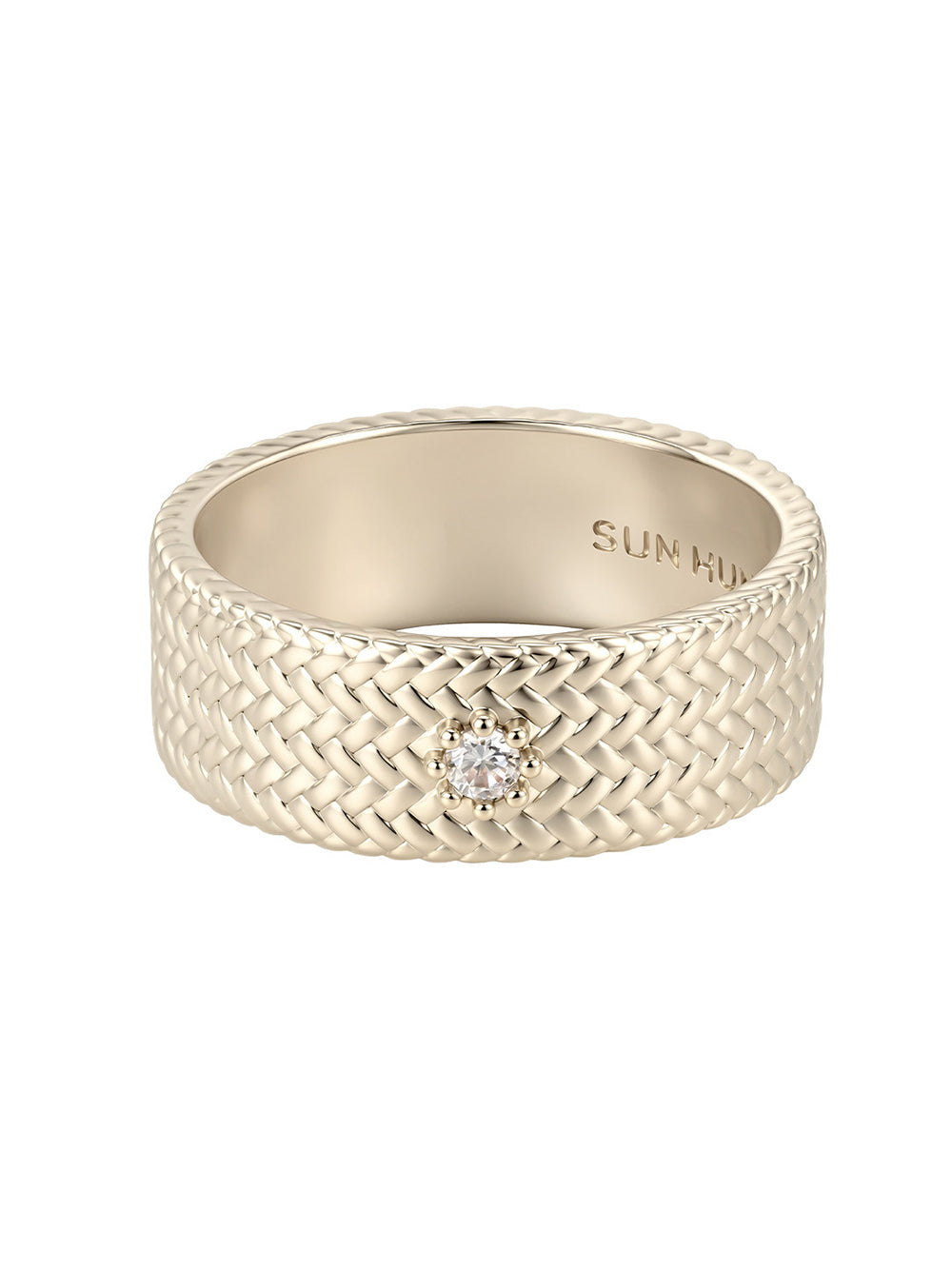 MUKTANK×SUN HUNTER Garden Woven Solitaire Ring