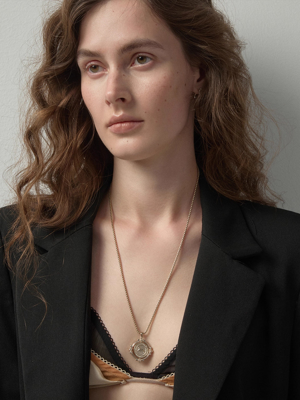 MUKTANK×SUN HUNTER Double-sided Reversible Coin Necklace