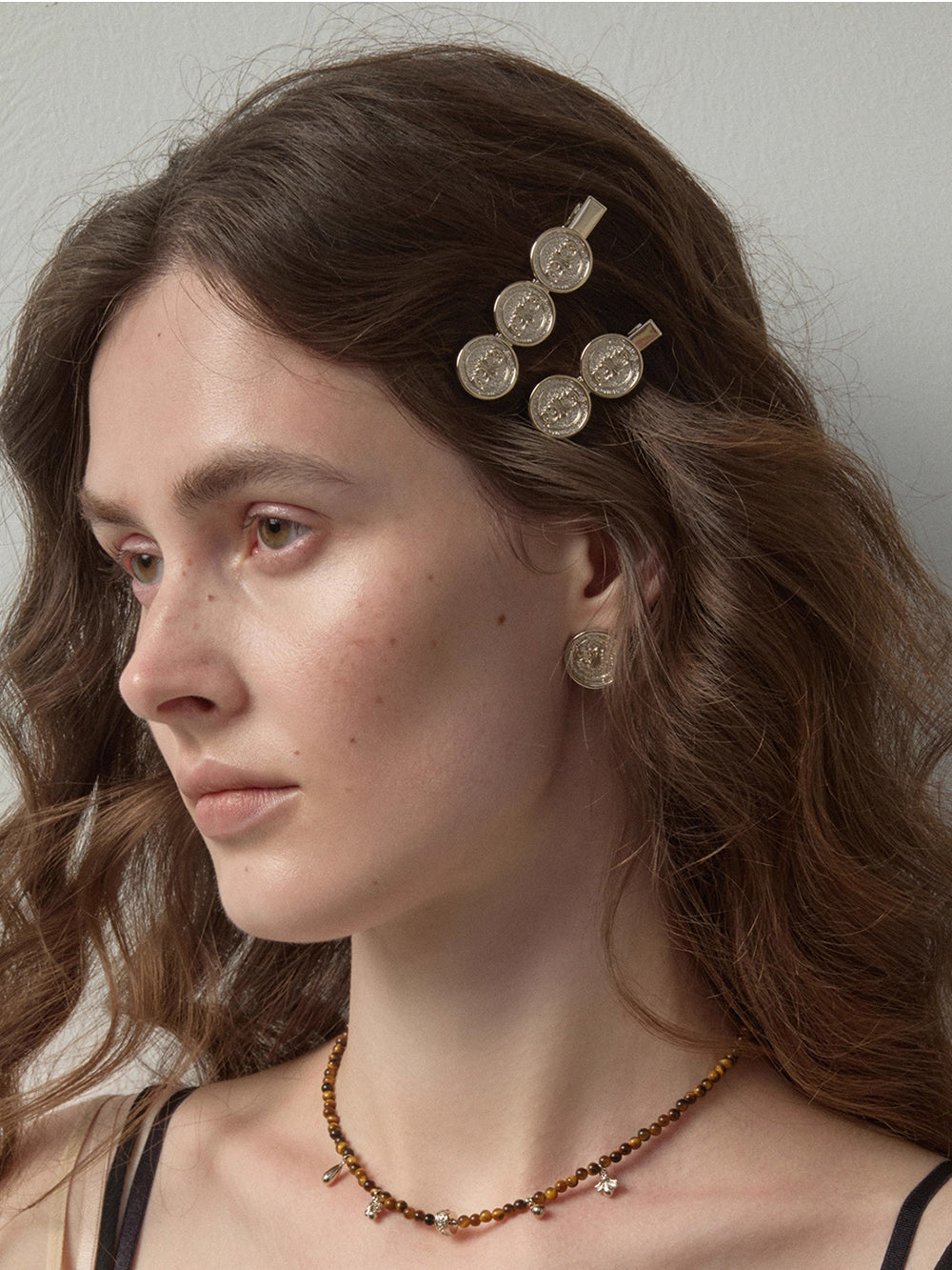 MUKTANK×SUN HUNTER Double /Triple Iris Coin Hair Clip