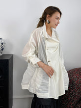 MUKZIN“Capsule Collection”White loose-fitting thin shirt