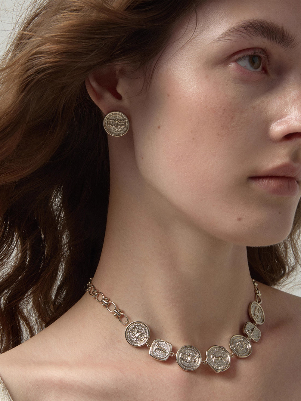 MUKTANK×SUN HUNTER Iris Pegasus Coin Choker