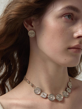 MUKTANK×SUN HUNTER Iris Pegasus Coin Choker