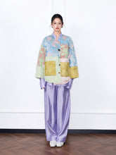 MUKZIN“The Sequence of Deer's Call”Patchwork Floral Jacquard Oversized Casual Down Jacket