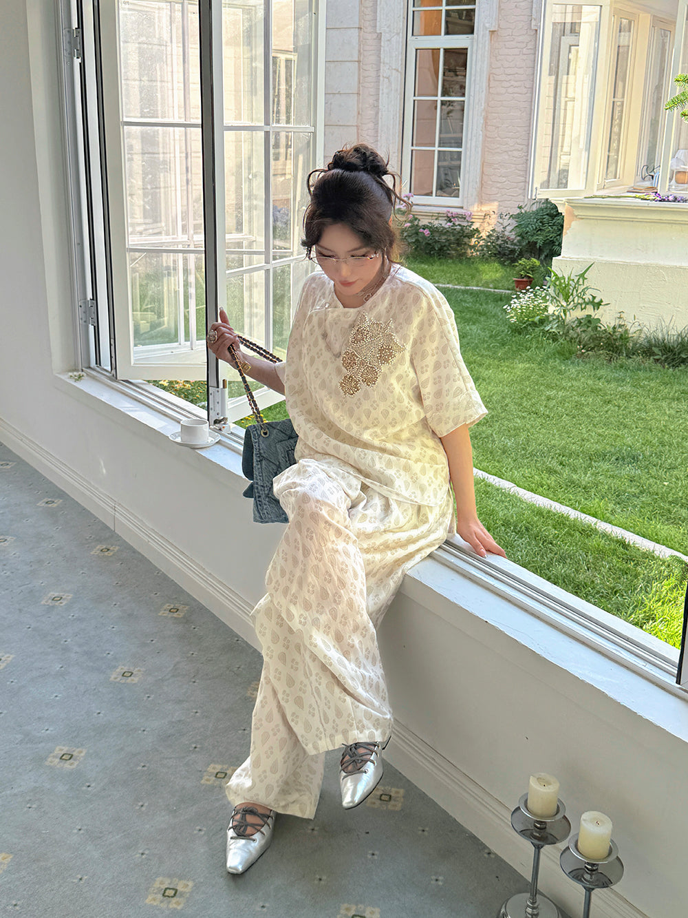 MUKZIN×Capsule CollectionNew Chinese-style traditional handicraft embroidery casual linen shirt