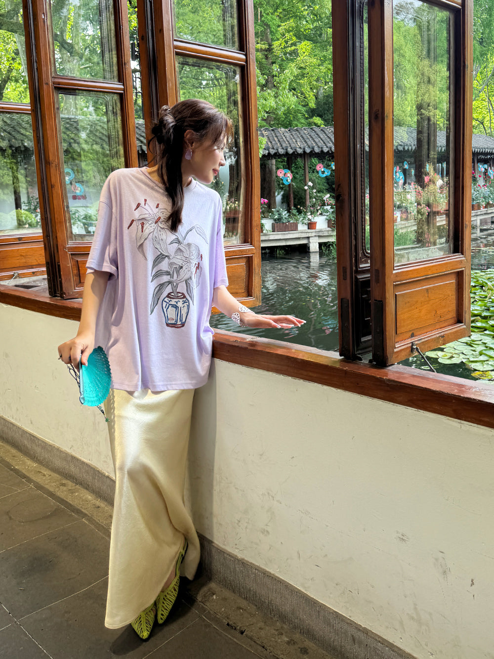 MUKZIN×Capsule Collection New Chinese-style design print loose and versatile short-sleeved T-shirt