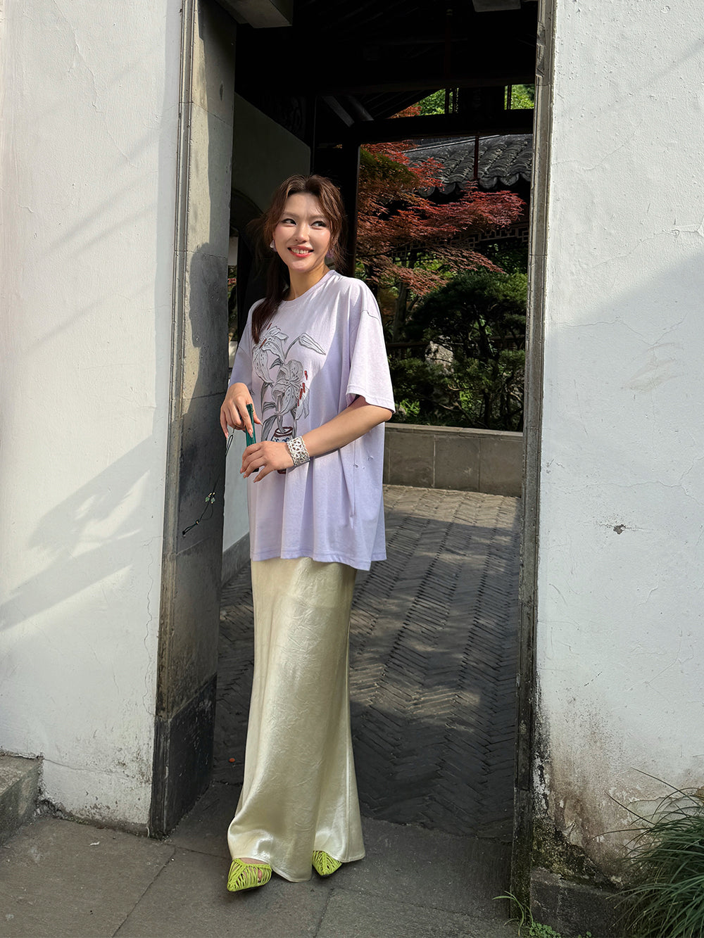 MUKZIN×Capsule Collection New Chinese-style design print loose and versatile short-sleeved T-shirt