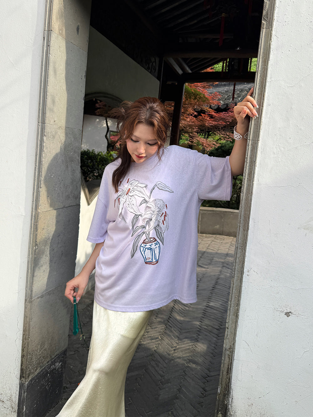MUKZIN×Capsule Collection New Chinese-style design print loose and versatile short-sleeved T-shirt
