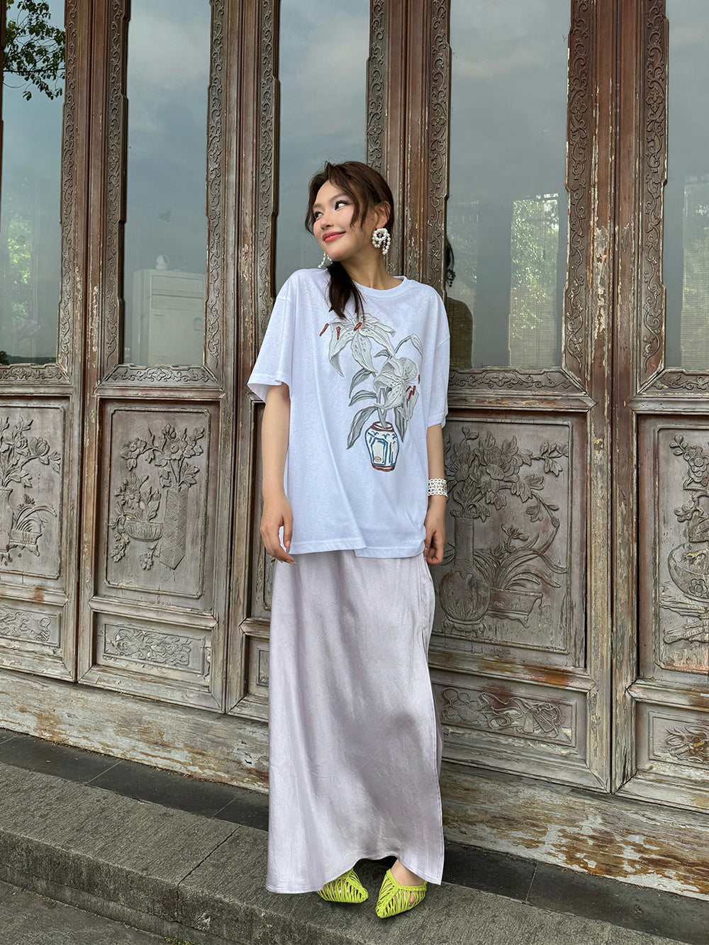 MUKZIN×Capsule Collection New Chinese-style design print loose and versatile short-sleeved T-shirt