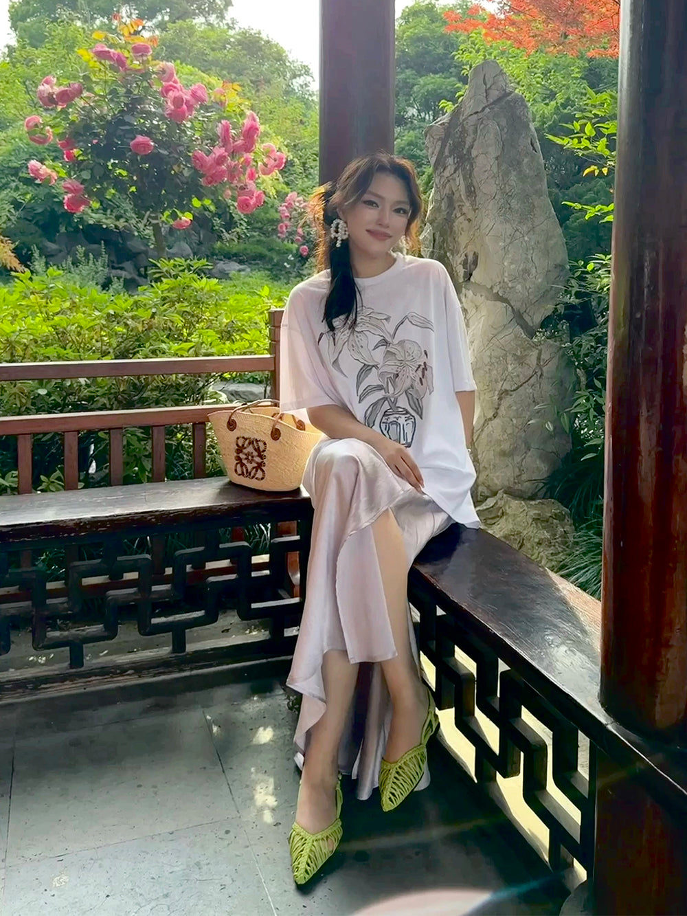MUKZIN×Capsule Collection New Chinese-style design print loose and versatile short-sleeved T-shirt