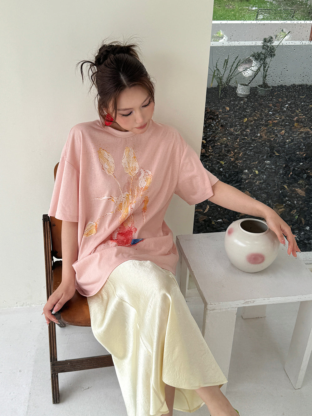 MUKZIN×Capsule Collection New Chinese-style design print loose and versatile short-sleeved T-shirt