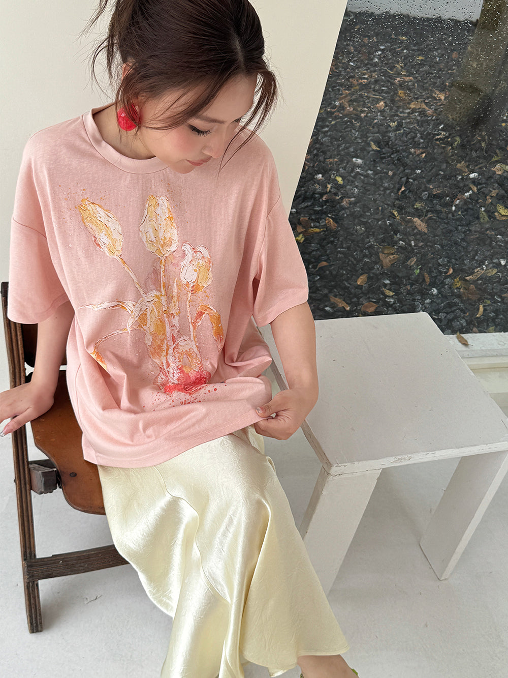 MUKZIN×Capsule Collection New Chinese-style design print loose and versatile short-sleeved T-shirt