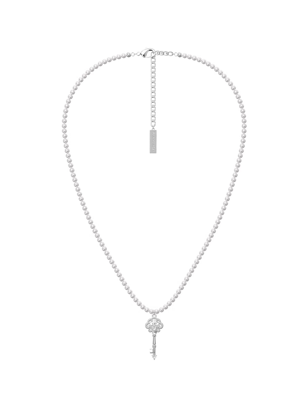 MUKTANK×SUN Lace key pearl necklace